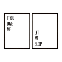 Zestaw Plakatów If You Love Me Let Me Sleep