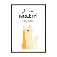 Plakat Kot i Ci Ludzie