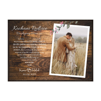 Plakat Podziękowanie dla rodziców ze zdjęciem VI