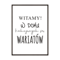 Plakat Z Napisem Witamy W Domu
