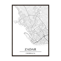 Plakat Mapa Zadaru
