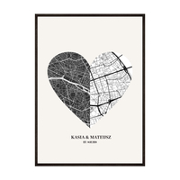 Plakat Mapa Miłości