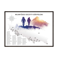 Plakat Najwyższe Szczyty Gór Polski vol.2