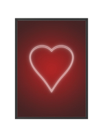 Plakat Neonowe Serce