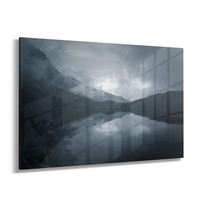 Obraz na szkle akrylowym mglisty pejzaż górski