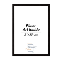 Czarna drewniana ramka 21x30 cm (A4)