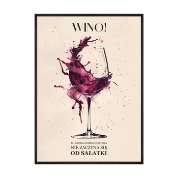 Plakat Wino I Historia