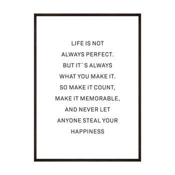 Plakat Life Is Not Always Perfect