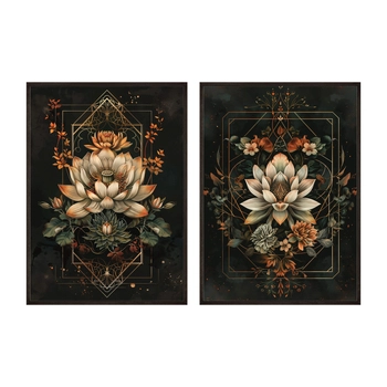 Zestaw Plakatów Kwiatowy Minimalizm