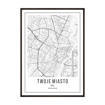 Plakat Mapa Twojego Miasta no2