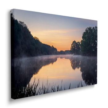 Obraz Wschód Słońca Nad Jeziorem