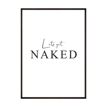 Plakat Lets get Naked