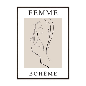 Plakat Femme Boheme