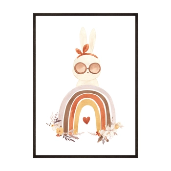 Plakat Boho Króliczek