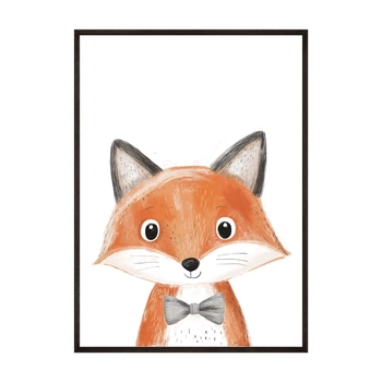 Plakat Leśny Przyjaciel Lisek