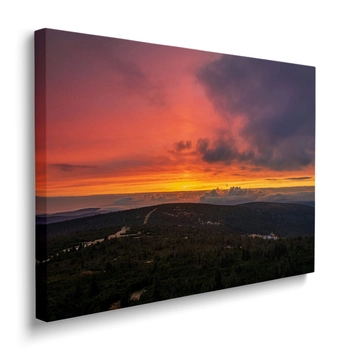 Obraz Zachód Słońca W Górach