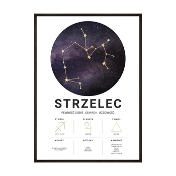 Plakat Znak Zodiaku Strzelec