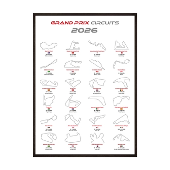 Plakat grand prix circuits 2026