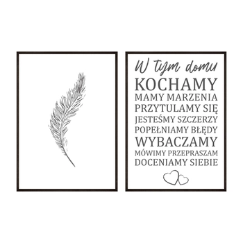 Zestaw Plakatów W Tym Domu