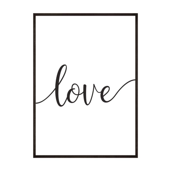 Plakat Z Napisem Love