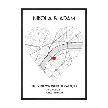 Plakat Love Map