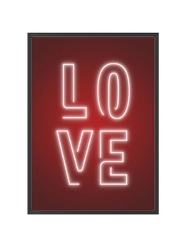 Plakat Neonowe Love